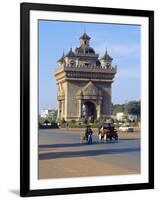 Anousavari Monument, Vientiane, Laos-Rob Mcleod-Framed Photographic Print