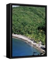 Anse Chastenet, St. Lucia, Windward Islands, West Indies, Caribbean, Central America-John Miller-Framed Stretched Canvas