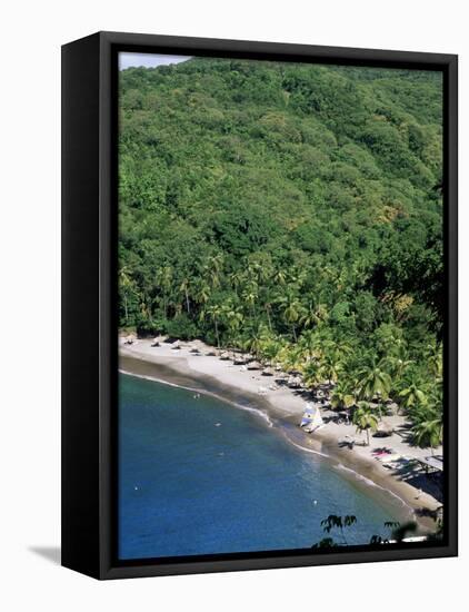 Anse Chastenet, St. Lucia, Windward Islands, West Indies, Caribbean, Central America-John Miller-Framed Stretched Canvas