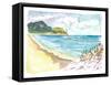 Anse de Grande Saline Saint Barthelemy Caribbean Beach Scene-M. Bleichner-Framed Stretched Canvas