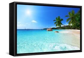 Anse Lazio Beach at Praslin Island, Seychelles-Iakov Kalinin-Framed Stretched Canvas