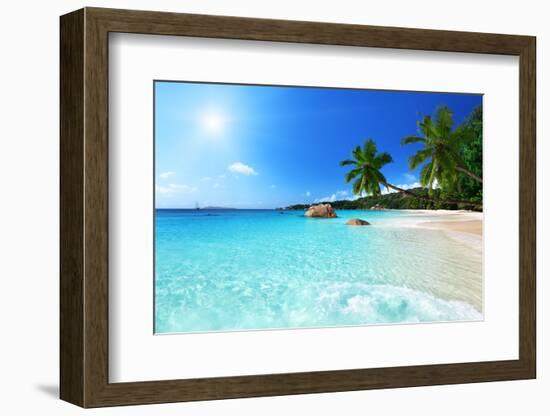 Anse Lazio Beach at Praslin Island, Seychelles-Iakov Kalinin-Framed Premium Photographic Print