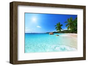 Anse Lazio Beach at Praslin Island, Seychelles-Iakov Kalinin-Framed Premium Photographic Print