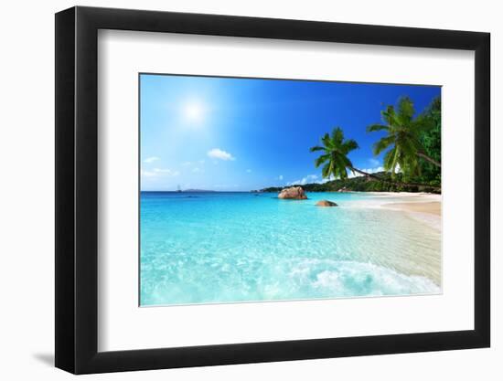 Anse Lazio Beach at Praslin Island, Seychelles-Iakov Kalinin-Framed Premium Photographic Print