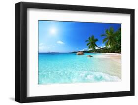 Anse Lazio Beach at Praslin Island, Seychelles-Iakov Kalinin-Framed Premium Photographic Print