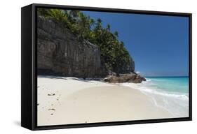 Anse Macquereau, Fregate Island, Seychelles, Indian Ocean, Africa-Sergio Pitamitz-Framed Stretched Canvas