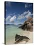 Anse Source D'Agent, Popular White Sand Beach, Island of La Digue, Seychelles-Cindy Miller Hopkins-Stretched Canvas