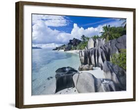 Anse Source D'Argent Beach, L'Union Estate Plantation, La Digue Island, Seychelles-Walter Bibikow-Framed Photographic Print