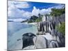 Anse Source D'Argent Beach, L'Union Estate Plantation, La Digue Island, Seychelles-Walter Bibikow-Mounted Photographic Print