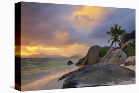 Anse Source d'Argent beach, La Digue island, Seychelles-null-Stretched Canvas