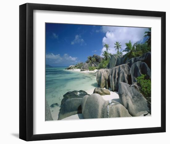 Anse Source d'Argent Beach, La Digue Island, Seychelles-null-Framed Art Print