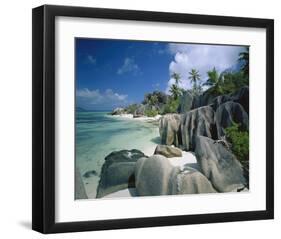 Anse Source d'Argent Beach, La Digue Island, Seychelles-null-Framed Art Print