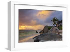 Anse Source d'Argent beach, La Digue island, Seychelles-null-Framed Art Print