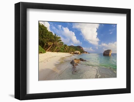 Anse Source d'argent beach, La Digue Island, Seychelles-null-Framed Art Print