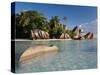 Anse Source d'Argent Beach, La Digue Island, Seychelles-Michele Falzone-Stretched Canvas