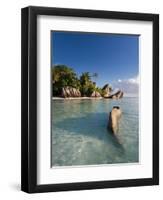 Anse Source d'Argent Beach, La Digue Island, Seychelles-Michele Falzone-Framed Photographic Print