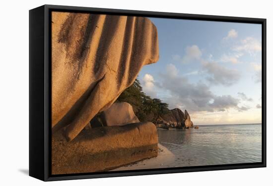 Anse Source D'Argent Beach, La Digue, Seychelles, Indian Ocean, Africa-Sergio Pitamitz-Framed Stretched Canvas