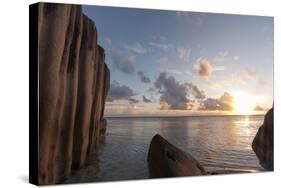 Anse Source D'Argent Beach, La Digue, Seychelles, Indian Ocean, Africa-Sergio Pitamitz-Stretched Canvas