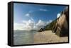 Anse Source D'Argent Beach, La Digue, Seychelles, Indian Ocean, Africa-Sergio-Framed Stretched Canvas