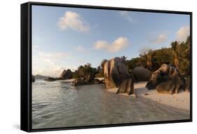 Anse Source D'Argent Beach, La Digue, Seychelles, Indian Ocean, Africa-Sergio-Framed Stretched Canvas