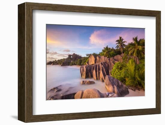 Anse Source D'Argent Beach, La Digue, Seychelles-Jon Arnold-Framed Photographic Print