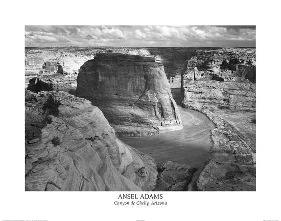 Ansel Adams Canyon De Chelly Landscape Photo Art Poster Print-null-Lamina Framed Poster