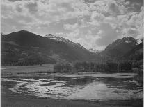 Looking Across Lake Toward Mts "Evening McDonald Lake Glacier National Park" Montana 1933-1942-Ansel Adams-Art Print