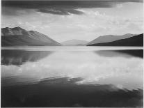 Looking Across Lake Toward Mts "Evening McDonald Lake Glacier National Park" Montana 1933-1942-Ansel Adams-Art Print