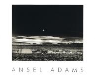 Moon and Half Dome-Ansel Adams-Art Print
