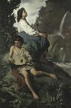 Iphigenia, Feuerbach's favourite Roman model " Nana". Oil on canvas (1871) 192.5 x 126.5 cm.-Anselm Feuerbach-Giclee Print