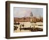 Ansicht der St.-Pauls Kathedrale von der Themse aus-Paolo Sala-Framed Giclee Print