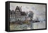 Ansicht Von Amsterdam (Het Kamperhoofd), um 1874-Claude Monet-Framed Stretched Canvas