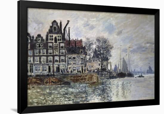 Ansicht Von Amsterdam (Het Kamperhoofd), um 1874-Claude Monet-Framed Giclee Print