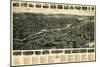 Ansonia, Connecticut - Panoramic Map - Ansonia, CT-Lantern Press-Mounted Art Print