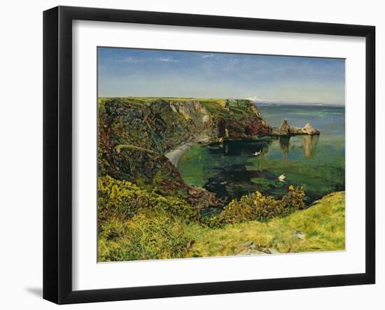 Anstey's Cove, Devon, 1854-John William Inchbold-Framed Giclee Print