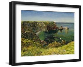 Anstey's Cove, Devon, 1854-John William Inchbold-Framed Giclee Print