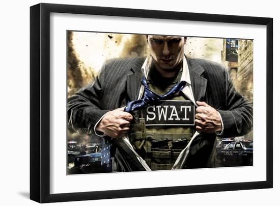 Answering the Call Swat-Jason Bullard-Framed Giclee Print