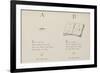 Ant and Book Illustrations and Verse From Nonsense Alphabets by Edward Lear.-Edward Lear-Framed Giclee Print