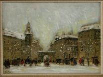 Budapest in the Snow-Antal Berkes-Giclee Print