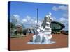 Antarctic 100 Memorial, Waterfront Park, Cardiff, Wales-Peter Thompson-Stretched Canvas