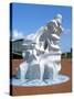 Antarctic 100 Memorial, Waterfront Park, Cardiff, Wales-Peter Thompson-Stretched Canvas