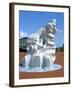 Antarctic 100 Memorial, Waterfront Park, Cardiff, Wales-Peter Thompson-Framed Photographic Print