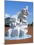 Antarctic 100 Memorial, Waterfront Park, Cardiff, Wales-Peter Thompson-Mounted Photographic Print