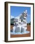 Antarctic 100 Memorial, Waterfront Park, Cardiff, Wales-Peter Thompson-Framed Photographic Print