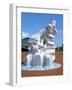 Antarctic 100 Memorial, Waterfront Park, Cardiff, Wales-Peter Thompson-Framed Photographic Print