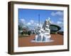 Antarctic 100 Memorial, Waterfront Park, Cardiff, Wales-Peter Thompson-Framed Photographic Print