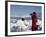 Antarctic Dream Ship and Chilean Ornithologist Rodrigo Tapia, Gerlache Strait, Antarctica-Sergio Pitamitz-Framed Photographic Print