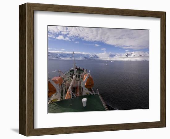 Antarctic Dream Ship, Gerlache Strait, Antarctic Peninsula, Antarctica, Polar Regions-Sergio Pitamitz-Framed Photographic Print
