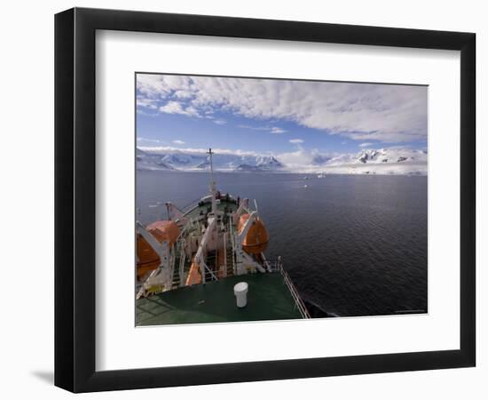 Antarctic Dream Ship, Gerlache Strait, Antarctic Peninsula, Antarctica, Polar Regions-Sergio Pitamitz-Framed Photographic Print