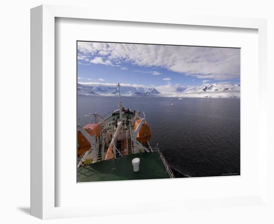 Antarctic Dream Ship, Gerlache Strait, Antarctic Peninsula, Antarctica, Polar Regions-Sergio Pitamitz-Framed Photographic Print